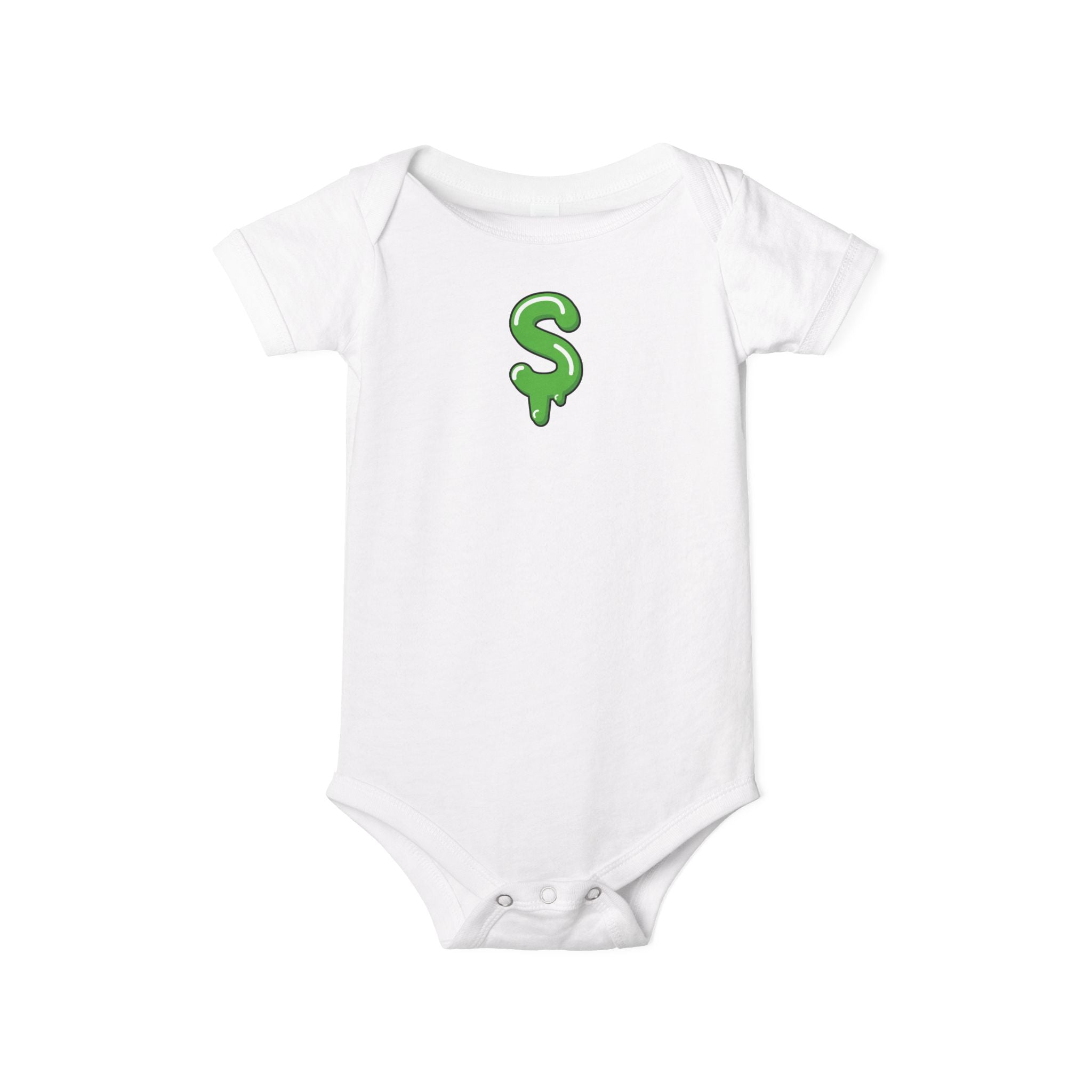 The Slime Shop Infant Bodysuit — Royal Blue / Green Slime Sircle