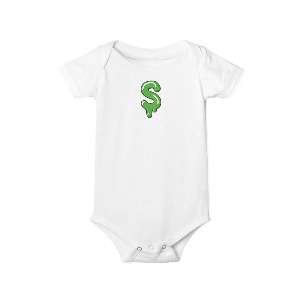 The Slime Shop Infant Bodysuit — Royal Blue / Green Slime Sircle
