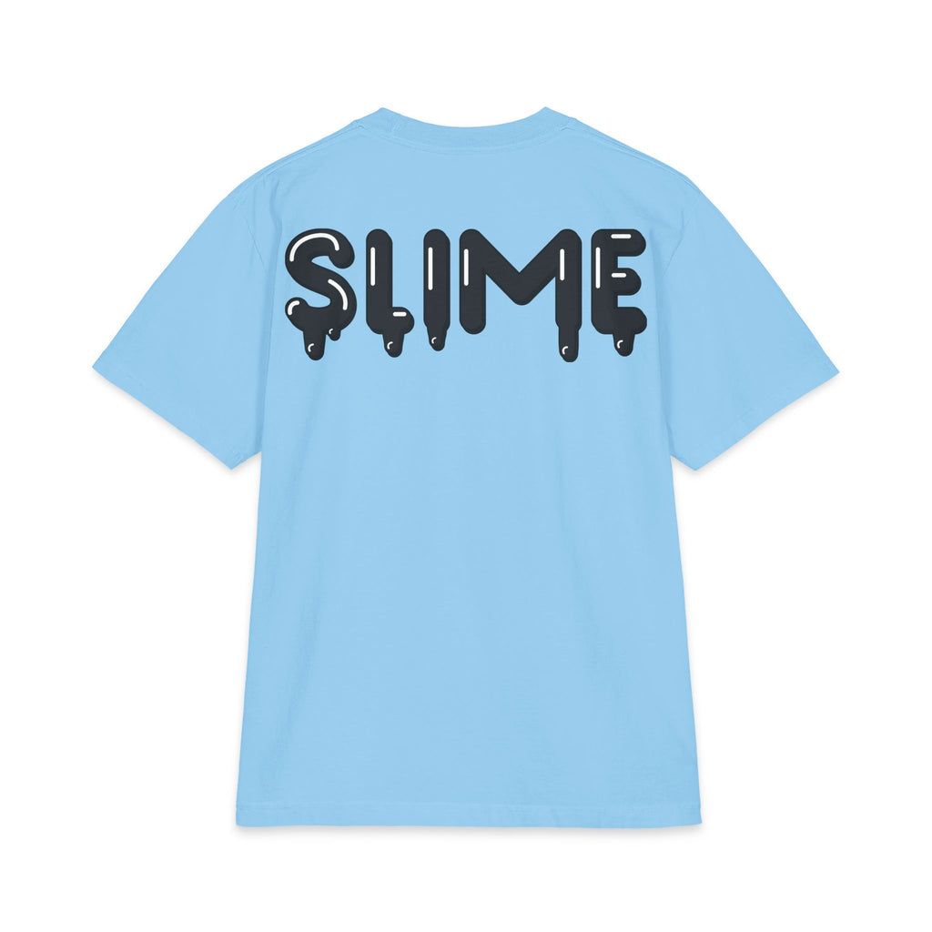 The Slime Shop Max Heavyweight Tee — White / Black SLIME