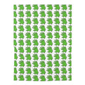 The Slime Shop Baby Swaddle Blanket — White / Green Slime In 5