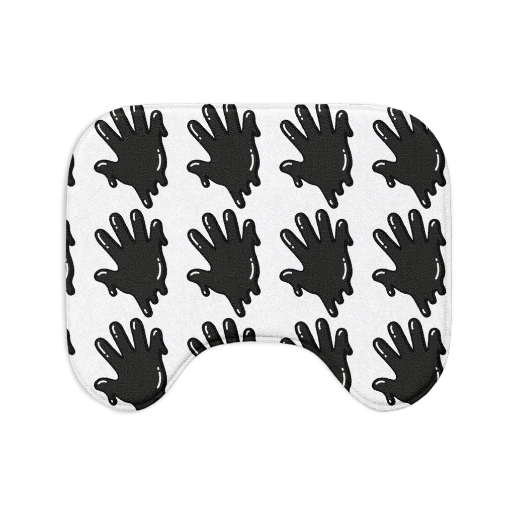 The Slime Shop Bath Mat — White / Black Slime $ (AOP)