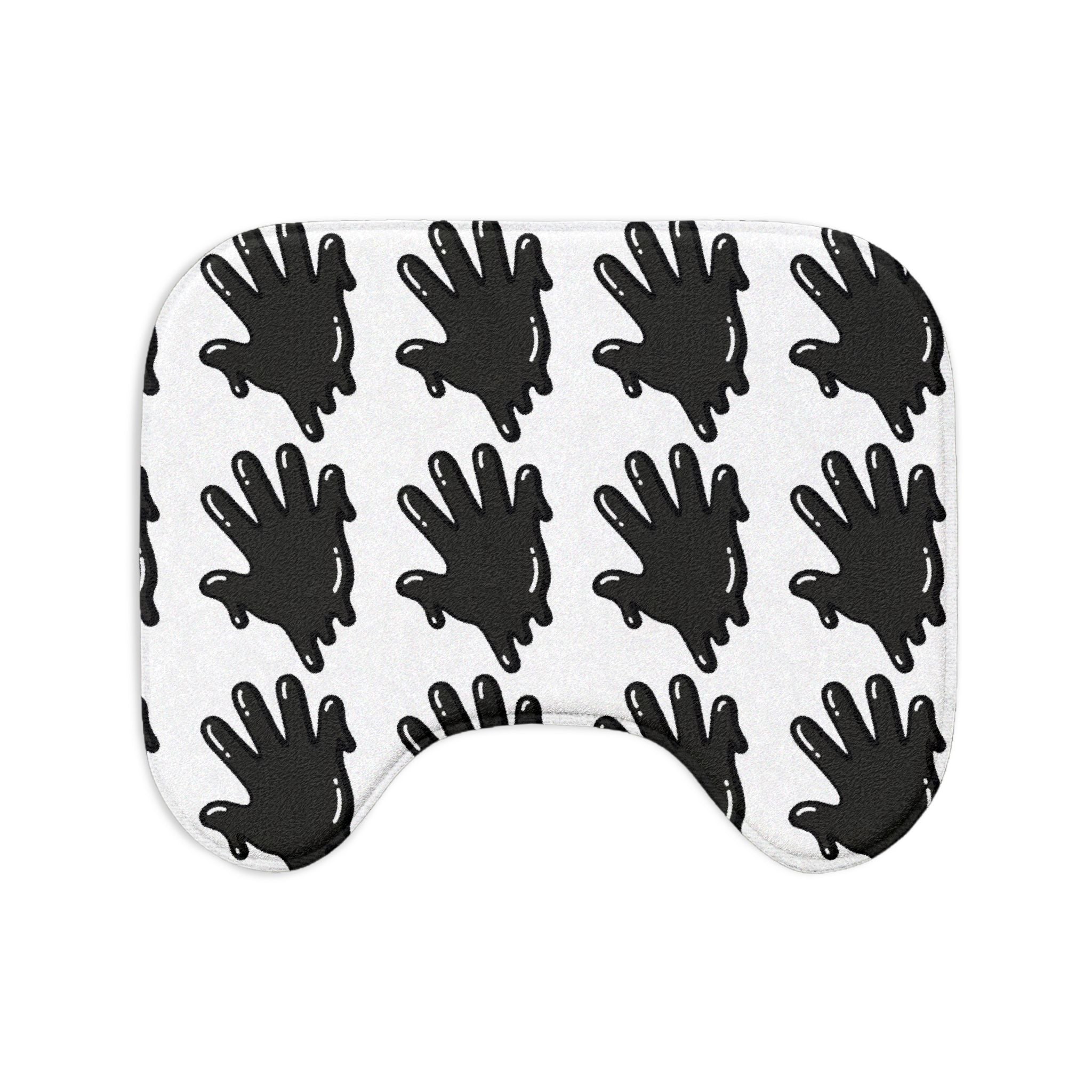 The Slime Shop Bath Mat — White / Black Slime $ (AOP)