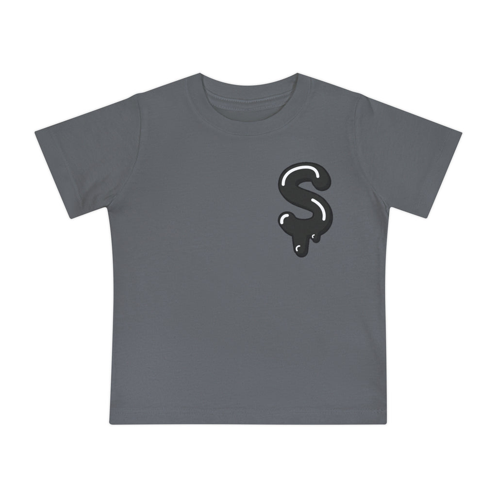 The Slime Shop Baby Tee — Yellow / Black Slime Sircle