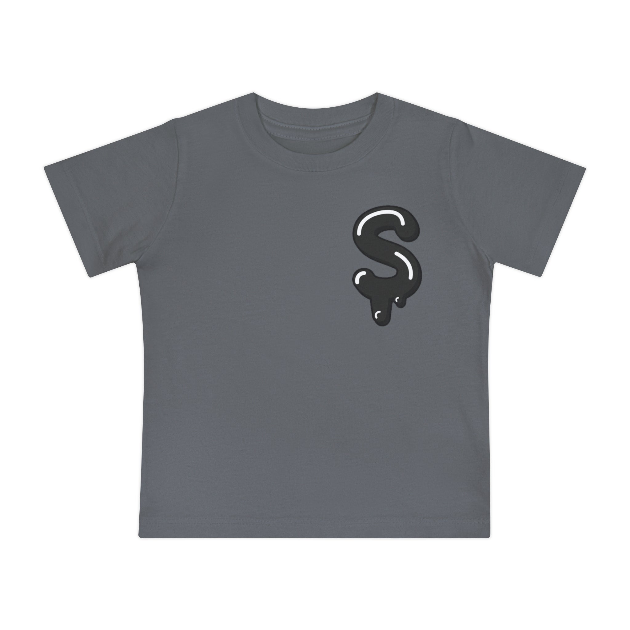 The Slime Shop Baby Tee — Yellow / Black Slime Sircle