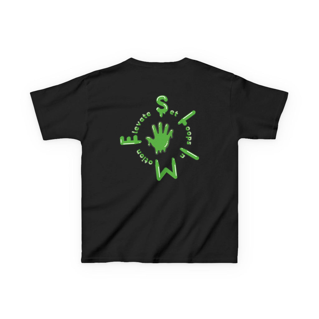 The Slime Shop Kids Tee — Royal Blue / Green Slime Sircle