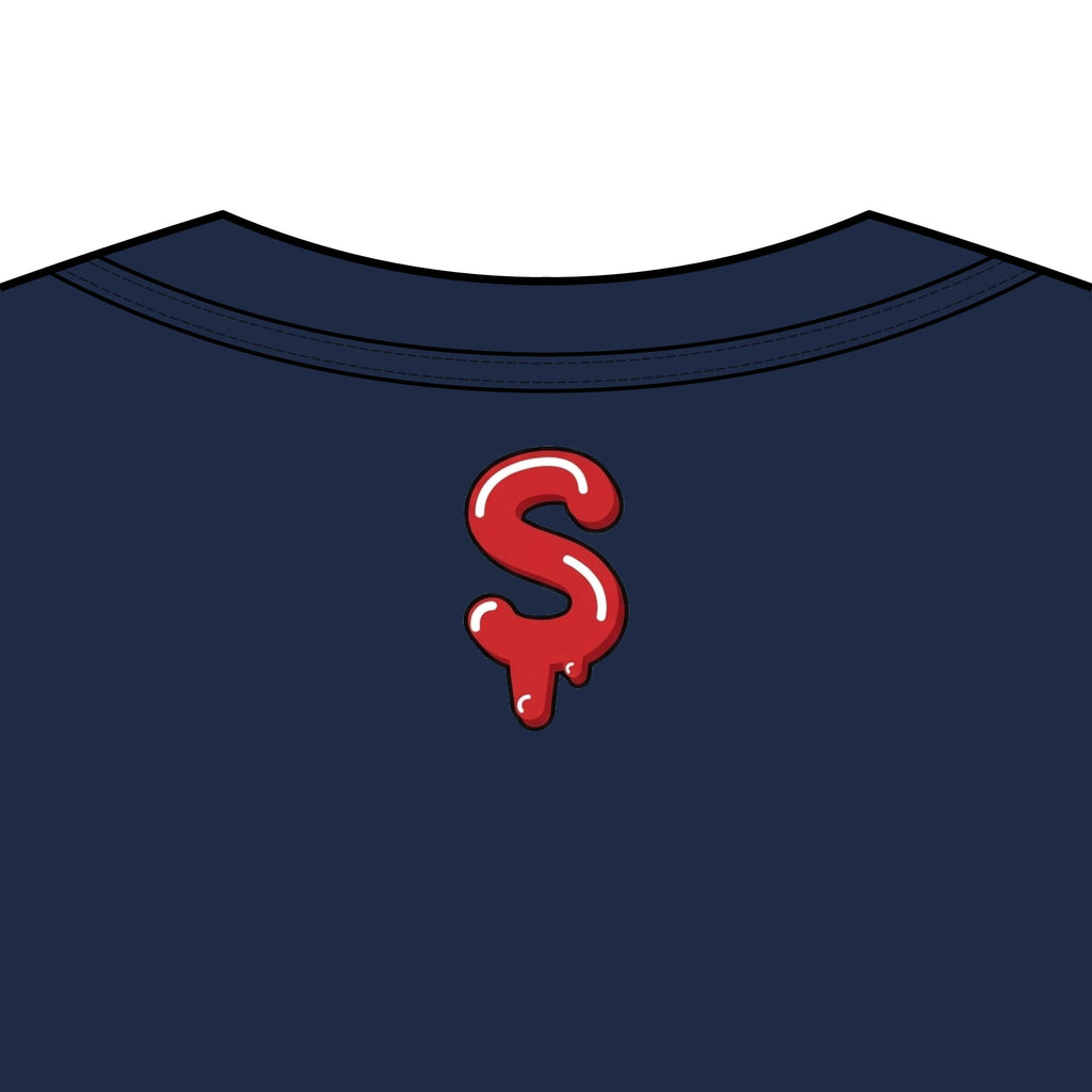 The Slime Shop Men's Box Tee — White / Red Slime-$