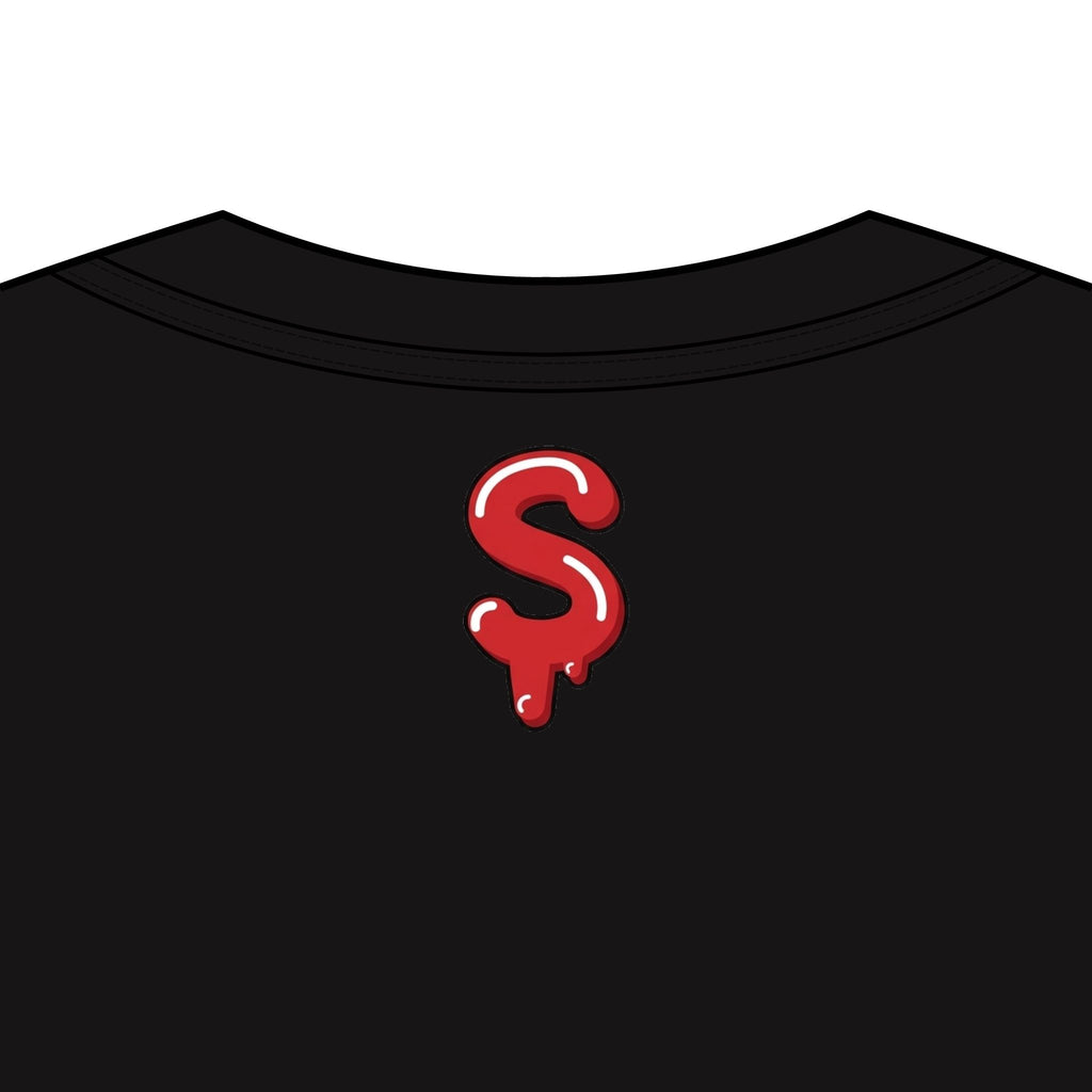 The Slime Shop Men's Box Tee — White / Red Slime-$