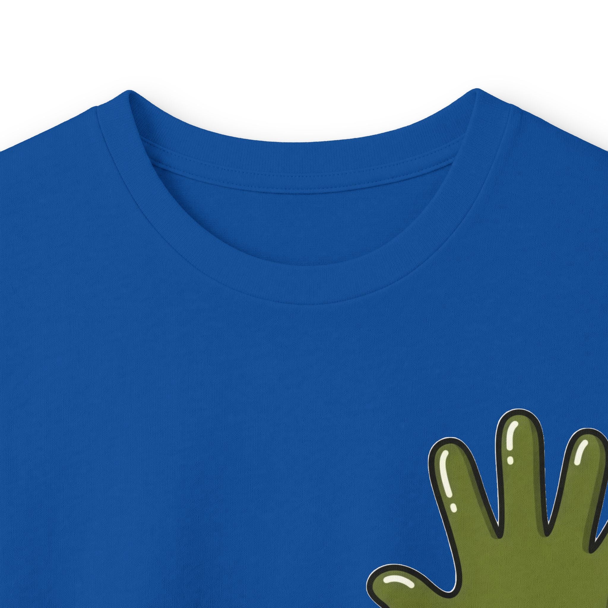The Slime Shop Ultra Cotton Long-Sleeve — White / Olive Slime In 5