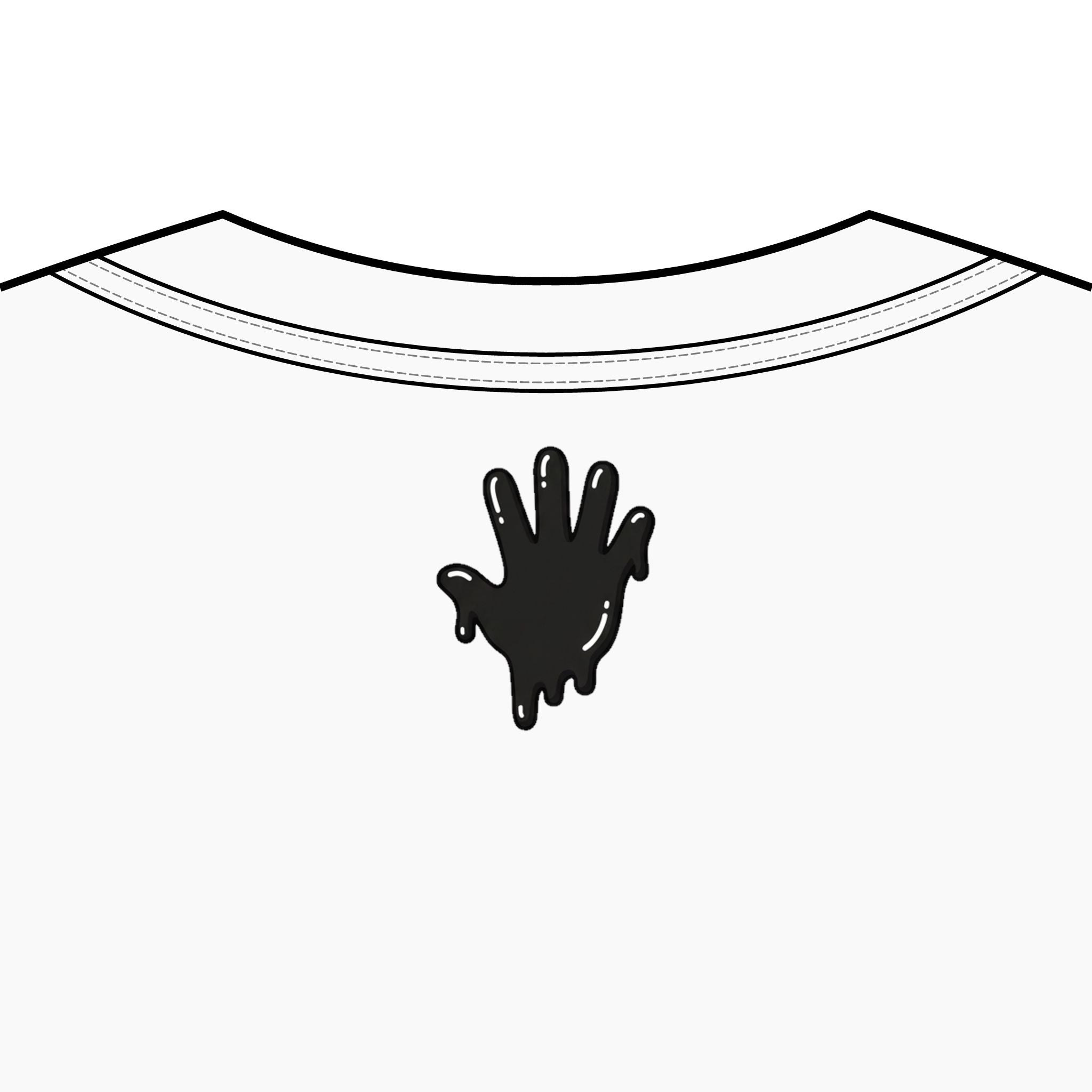 The Slime Shop Men's Box Tee — White / Black Slime In 5