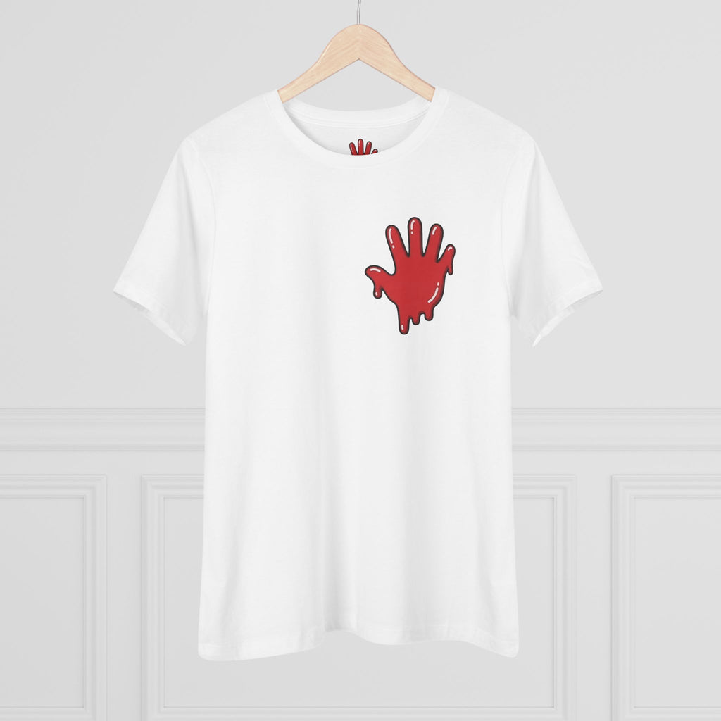 The Slime Shop Women's Tee — White / Red Slime In 5