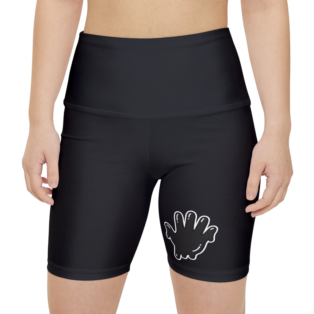 Women's Black Slime In 5 Workout Shorts