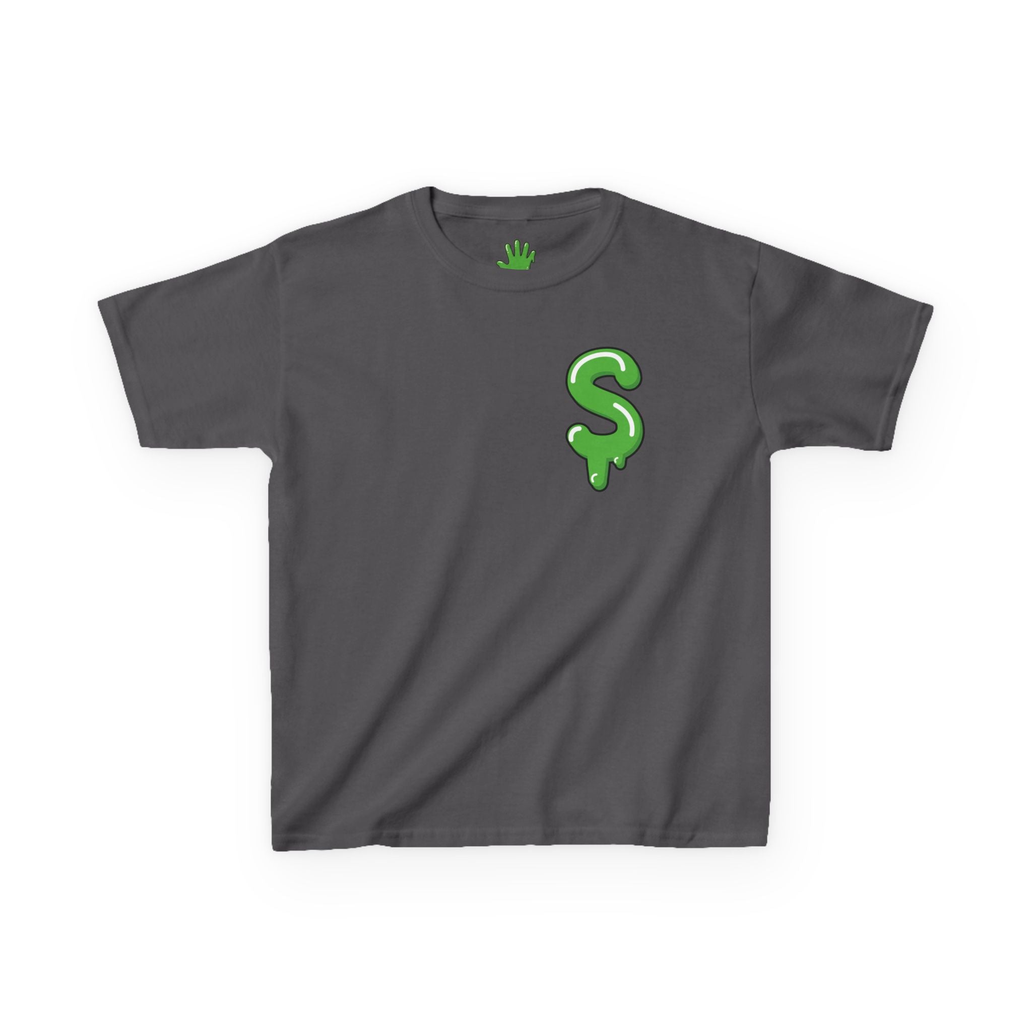 The Slime Shop Kids Tee — Royal Blue / Green Slime Sircle