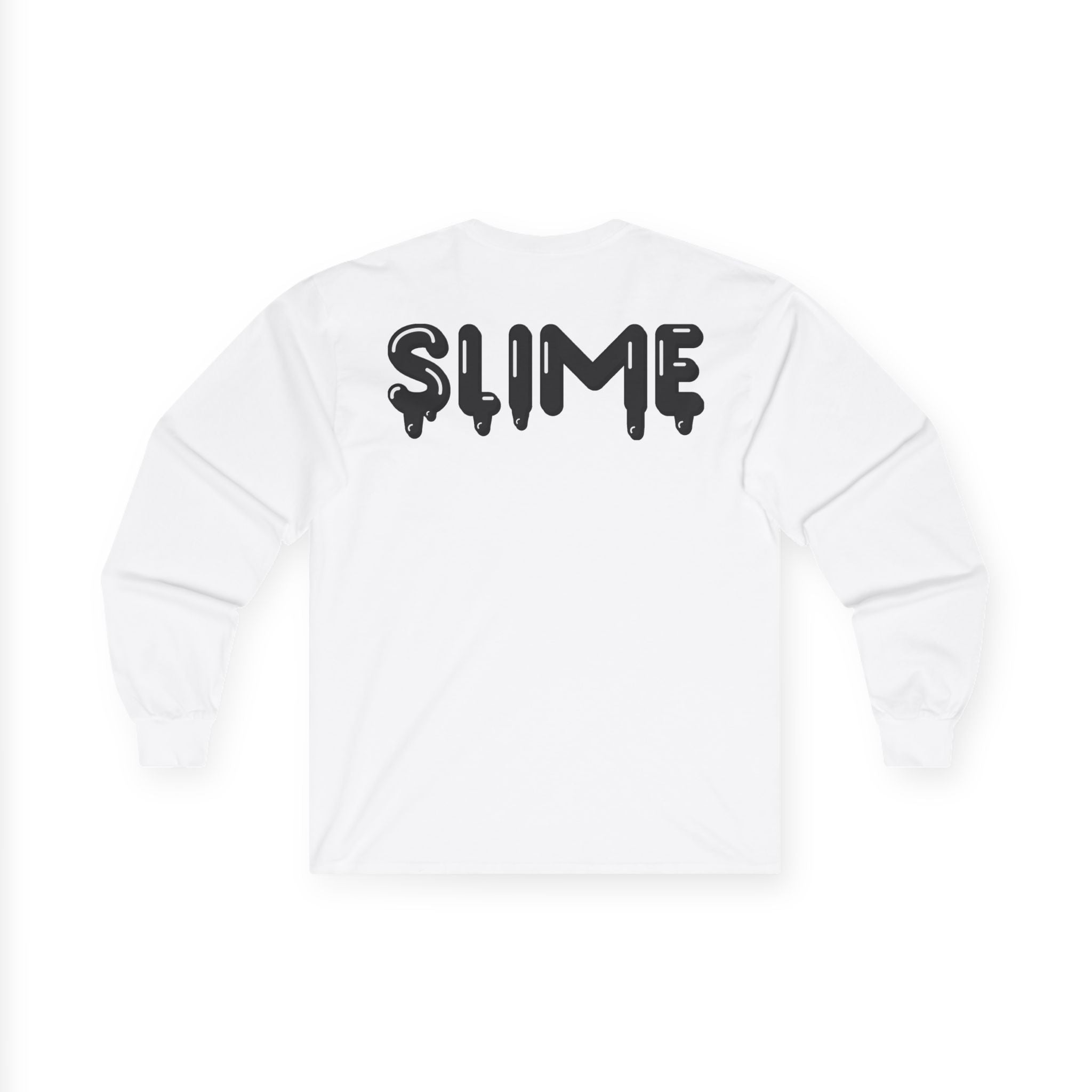 The Slime Shop Ultra Cotton Long-Sleeve — White / Black Slime In 5