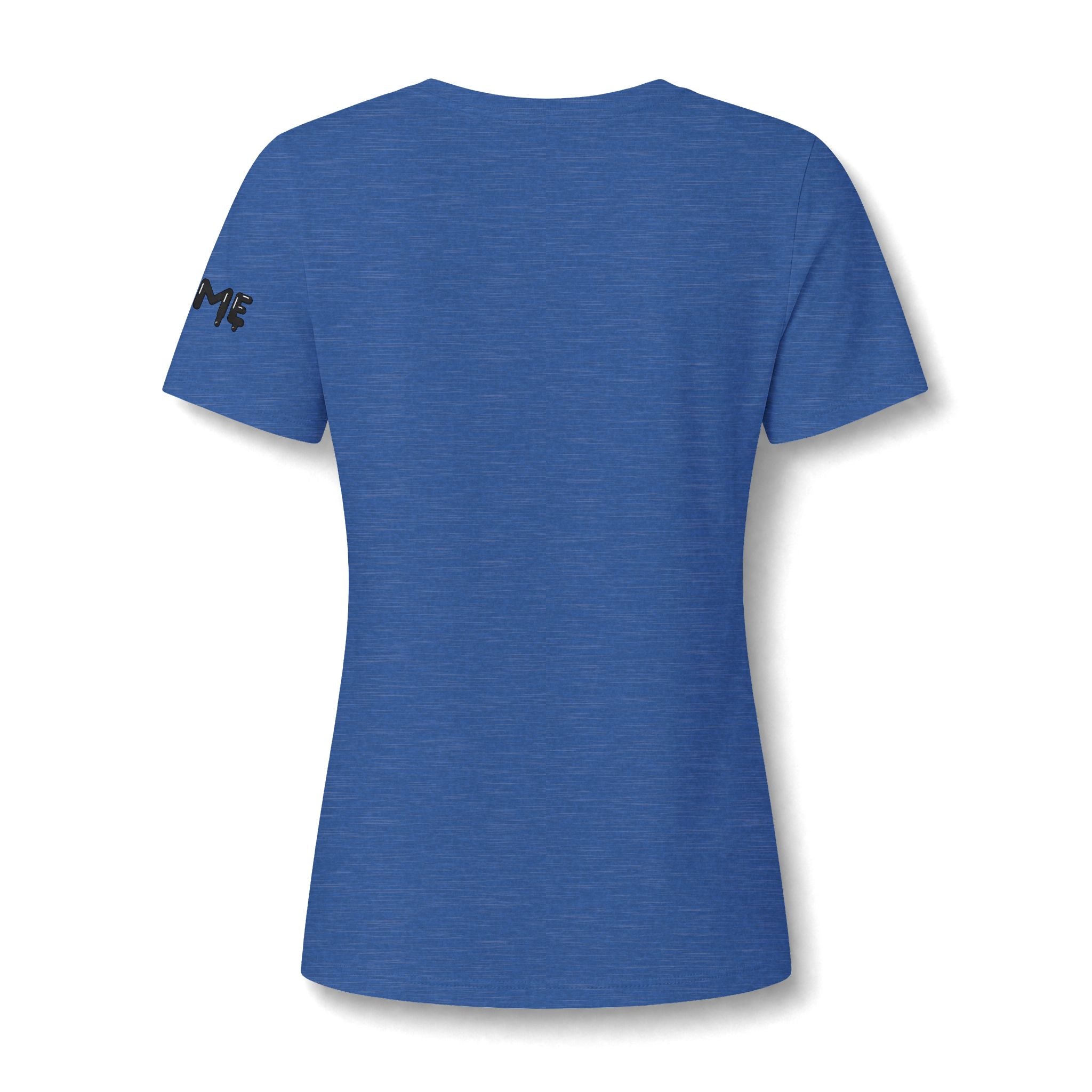 The Slime Shop Women's V-Neck Tee — White / Black Slime-$