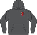 The Slime Shop Unisex ReFlex Fleece Hoodie Sweatshirt — Black / Red Slime $