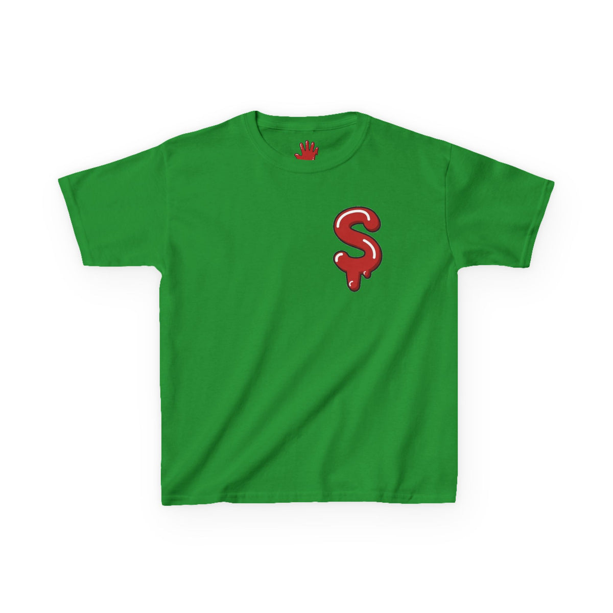 Kids Red/Slime Heavy Cotton™ Tee