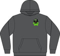 The Slime Shop Unisex ReFlex Fleece Hoodie Sweatshirt — Black / Green Slimeman Gzzz