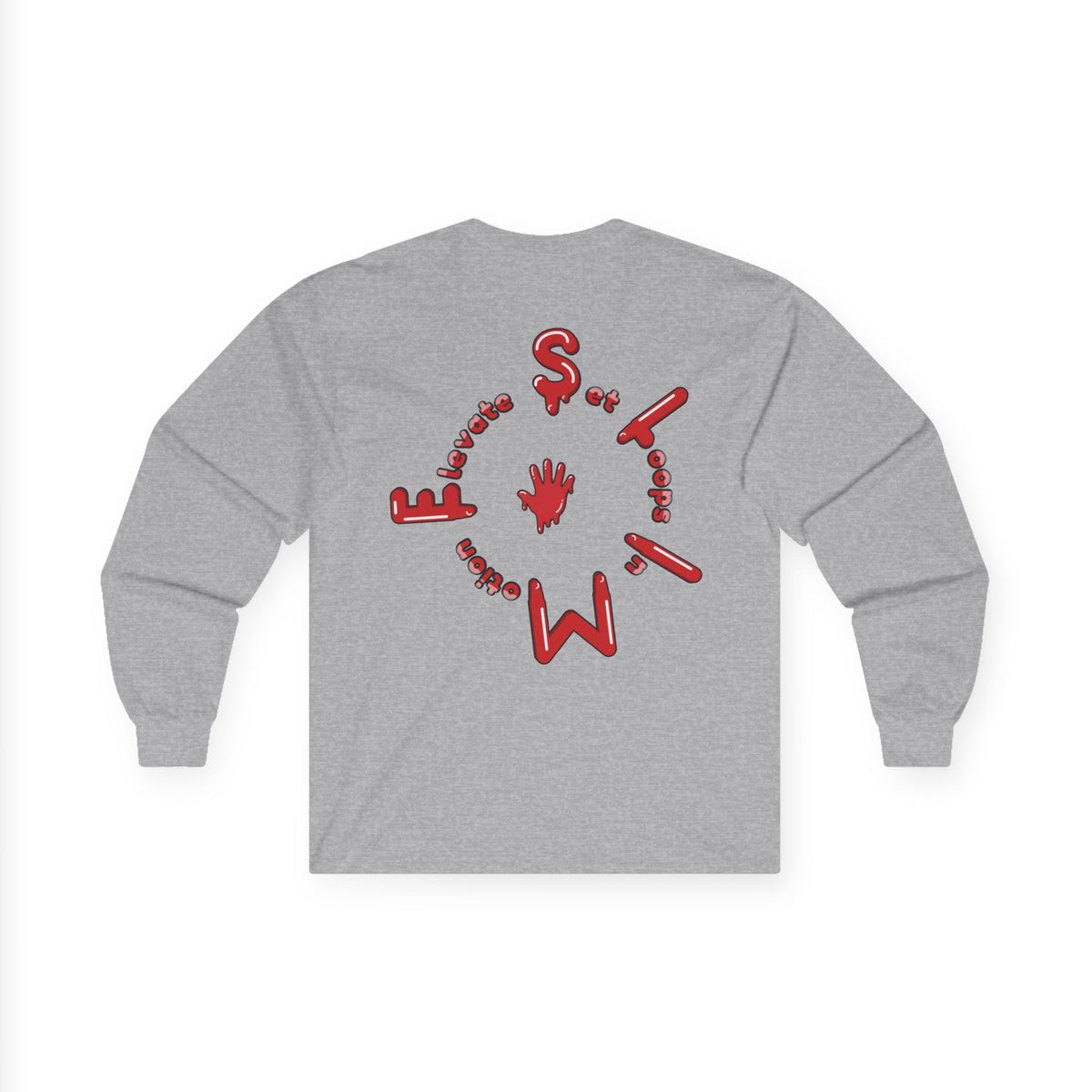 The Slime Shop Red Slime Sircle Unisex Ultra Cotton Long Sleeve Tee