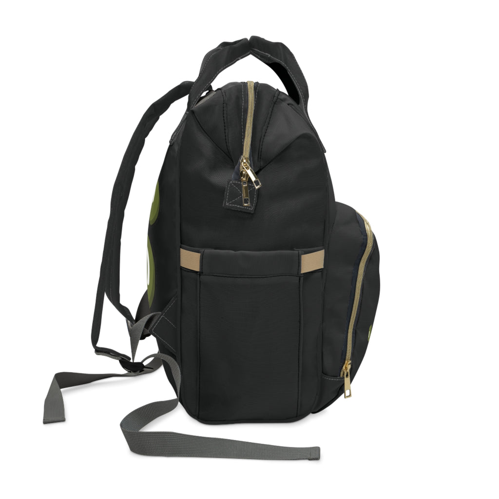 The Slime Shop Diaper Backpack — Black / Olive Slime Sircle