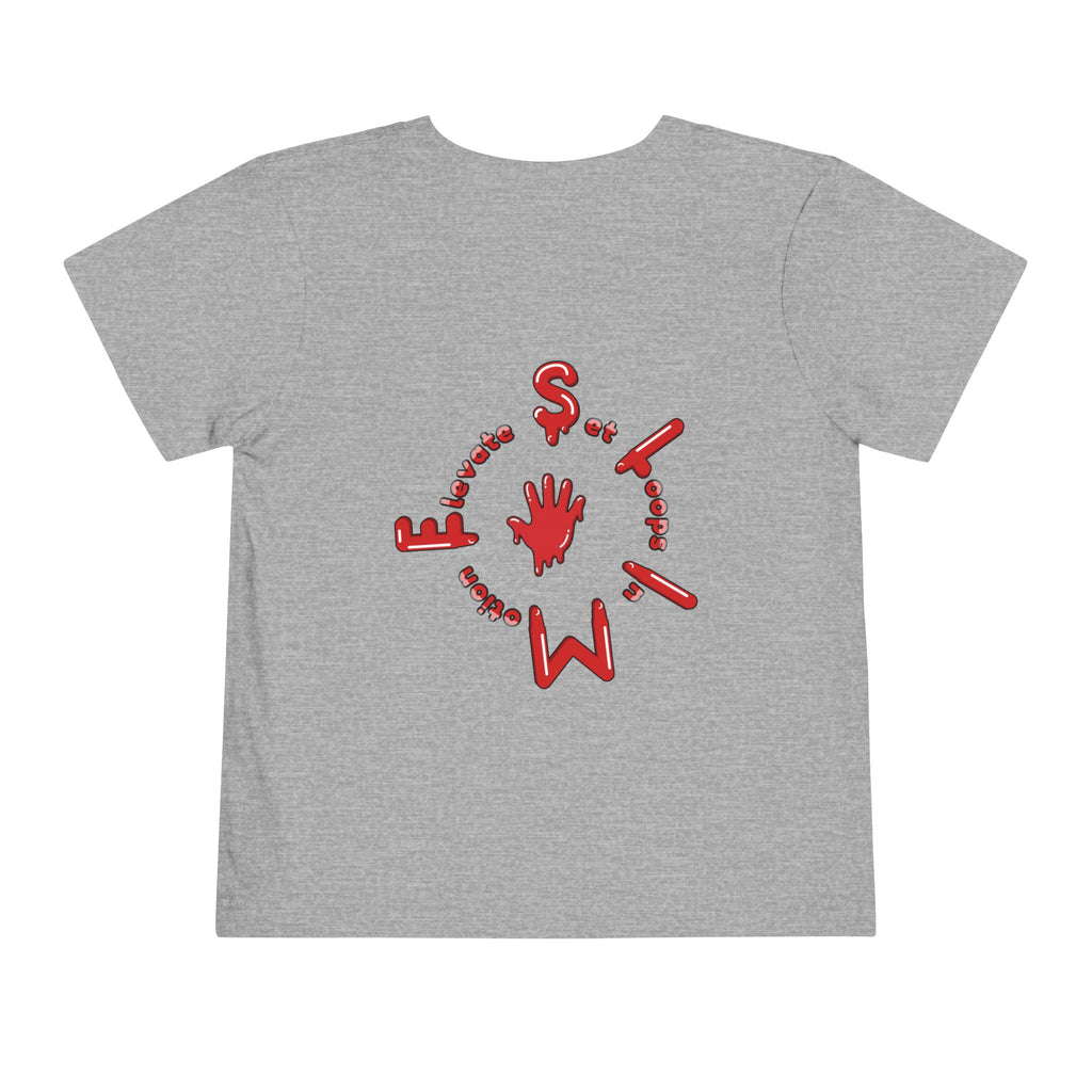 The Slime Shop Toddler Tee — Royal Blue / Red Slime Sircle