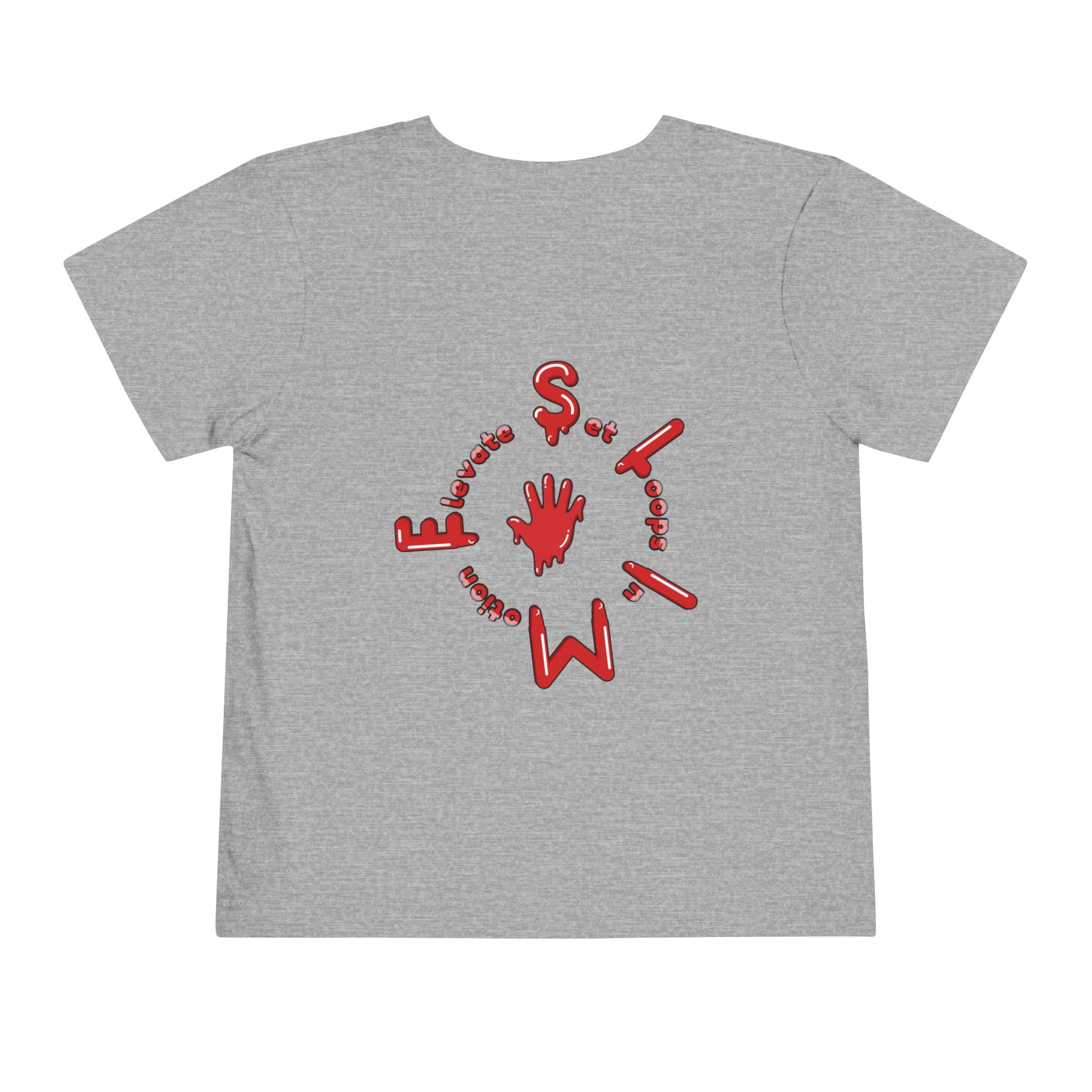 The Slime Shop Toddler Tee — Royal Blue / Red Slime Sircle