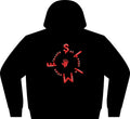 The Slime Shop Full-Zip Hoodie — Black / Red Slime Sircle
