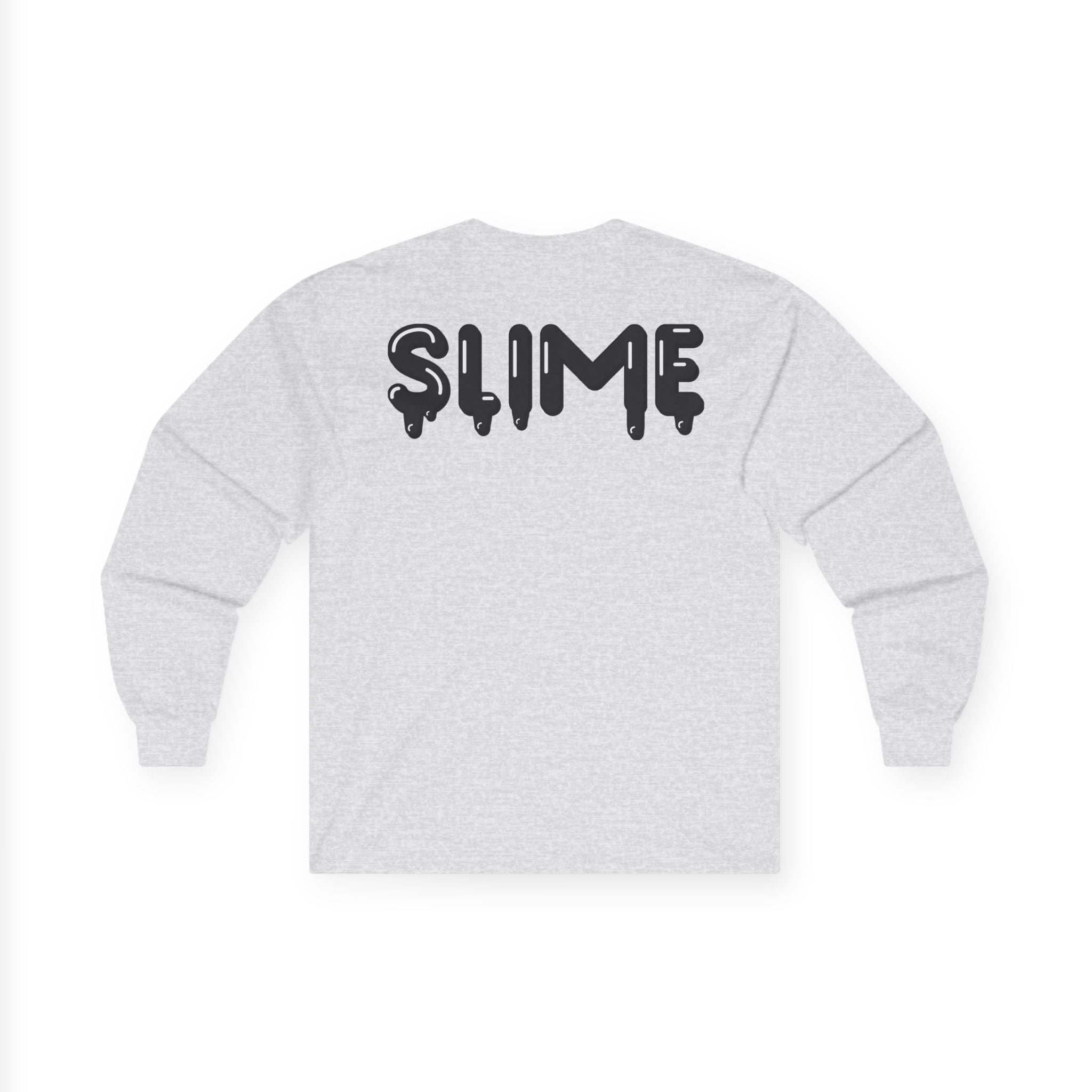 The Slime Shop Ultra Cotton Long-Sleeve — White / Black Slime $