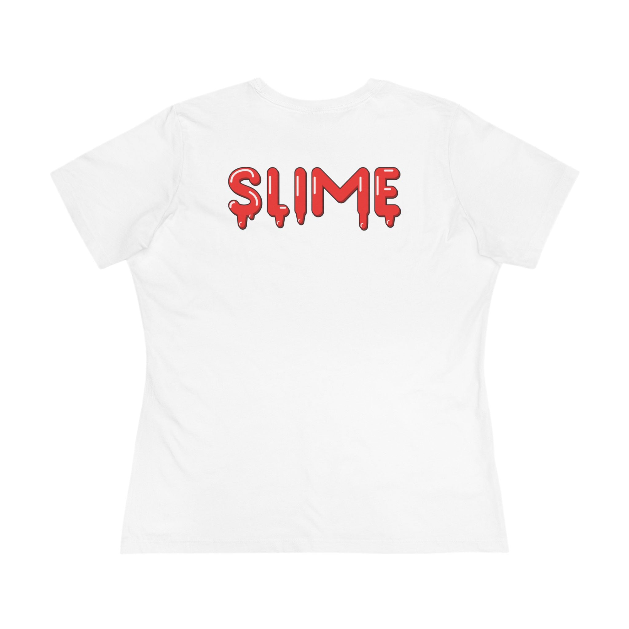 The Slime Shop Women's Tee — White / Red Slime $
