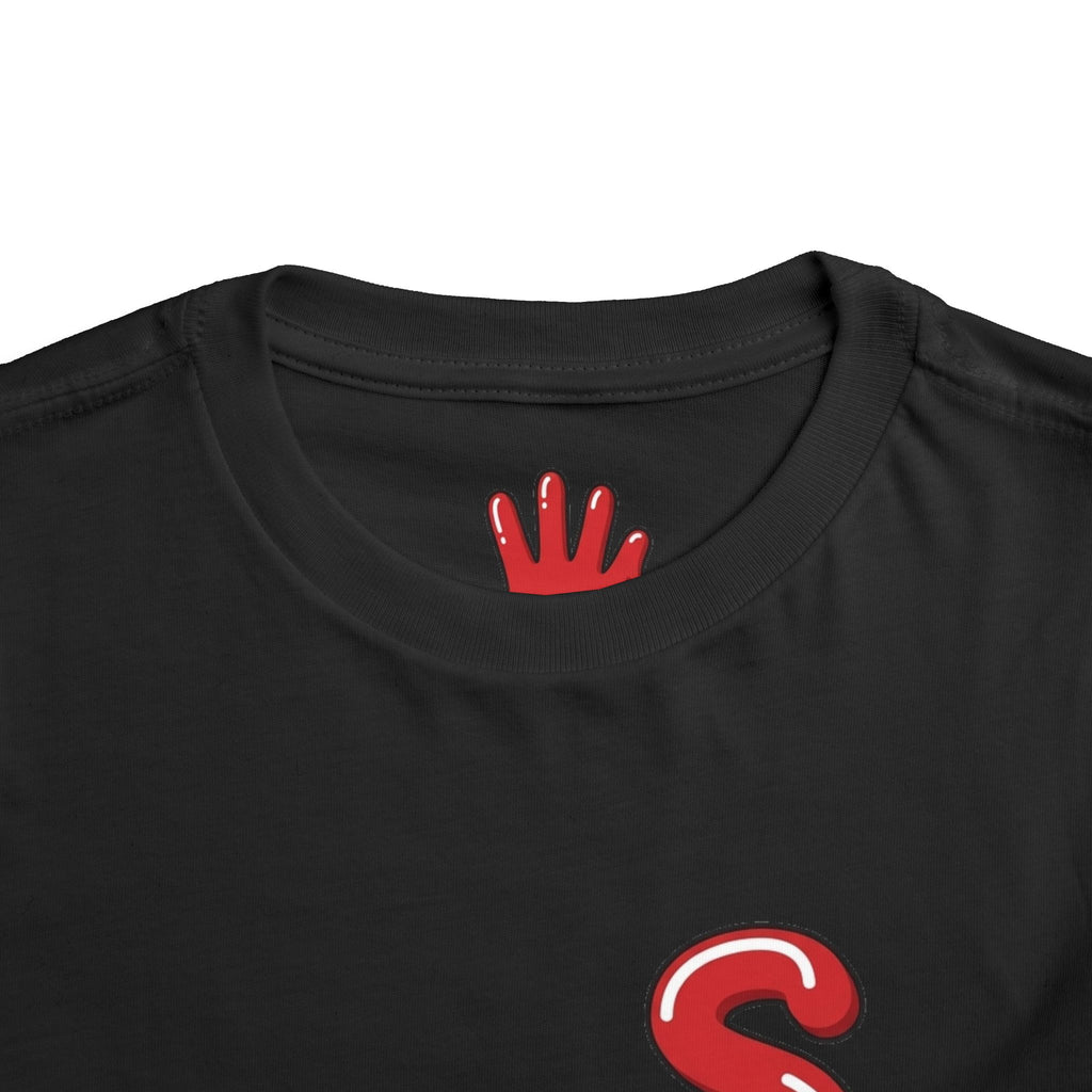 The Slime Shop Toddler Tee — Royal Blue / Red Slime Sircle