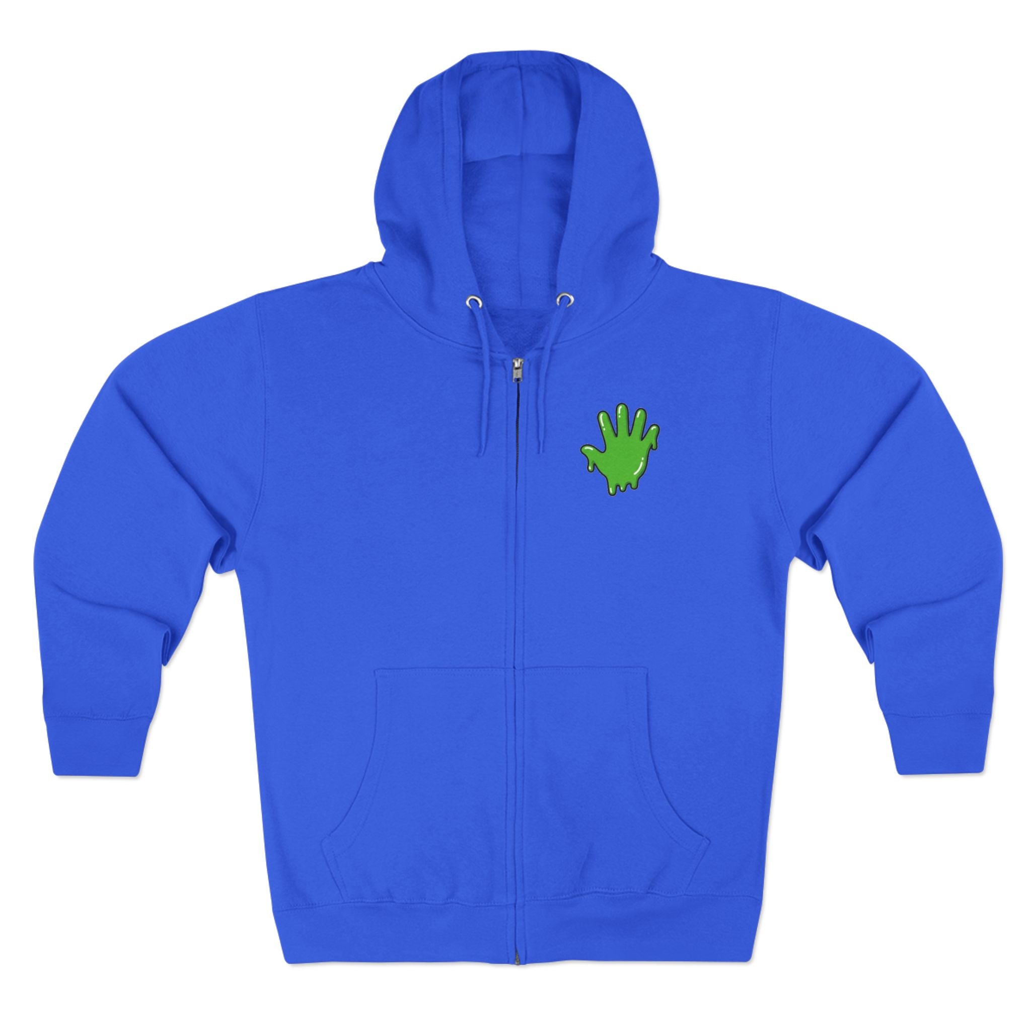 The Slime Shop Zip Hoodie — Heather / Green Slime In 5