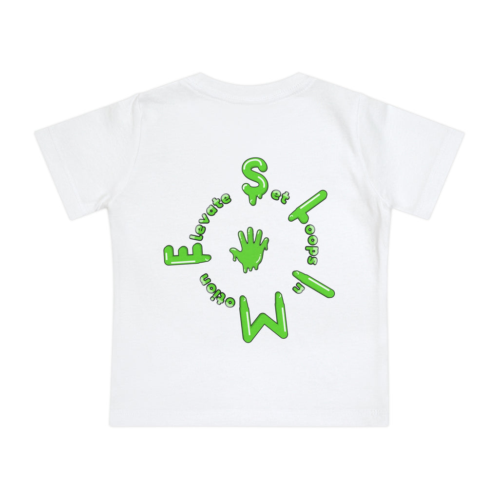 The Slime Shop Baby Tee — Royal Blue / Green Slime Sircle