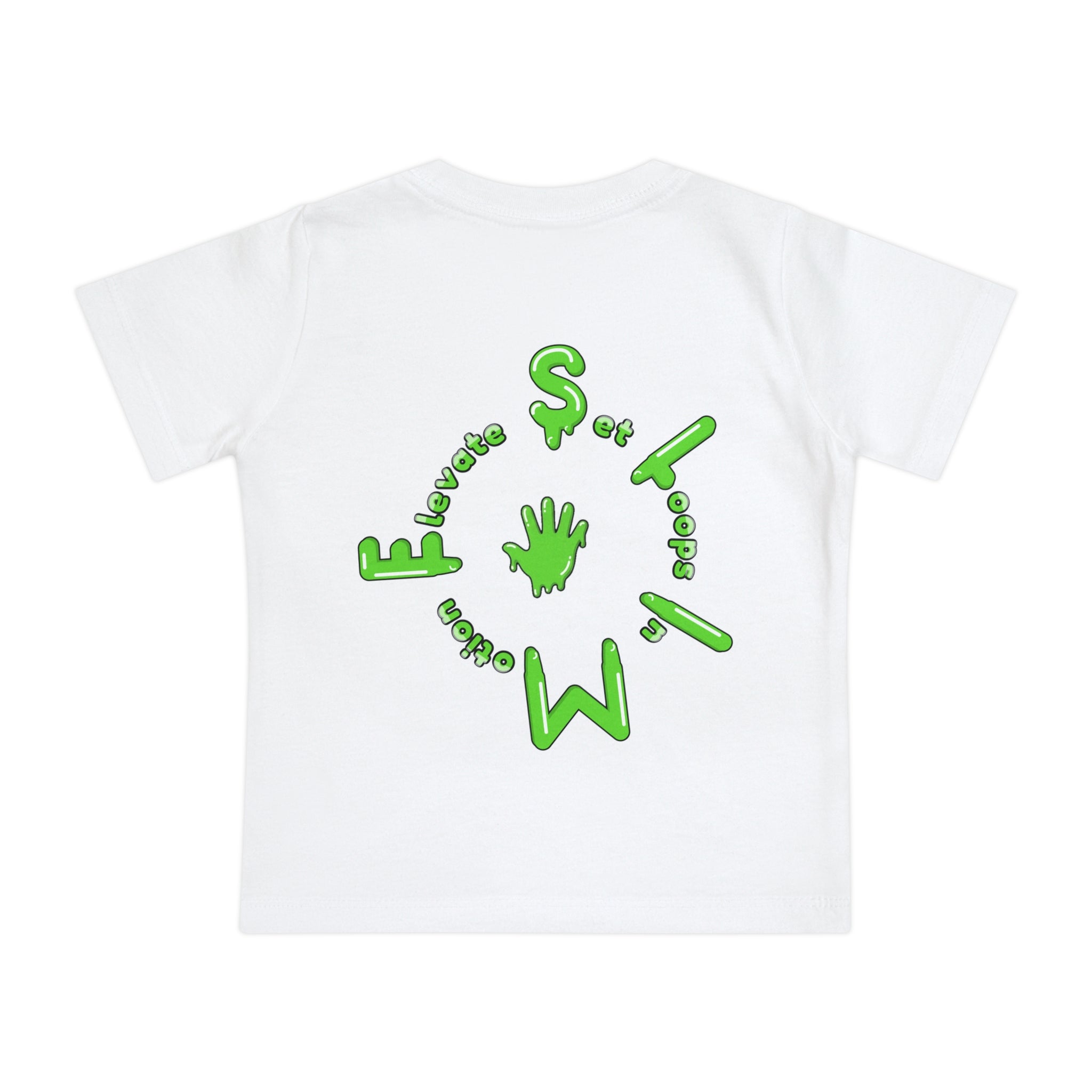 The Slime Shop Baby Tee — Royal Blue / Green Slime Sircle
