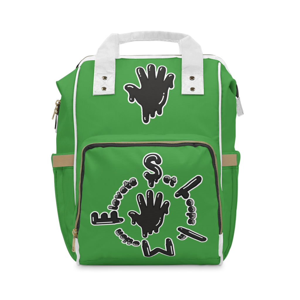 Green/Black Slime Diaper Bag