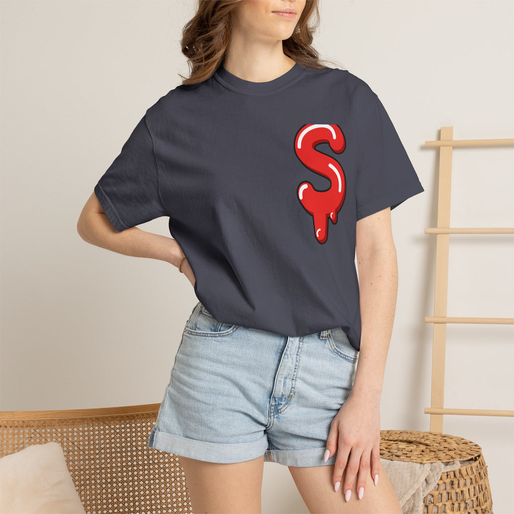The Slime Shop Signature Tee — Red $ Logo
