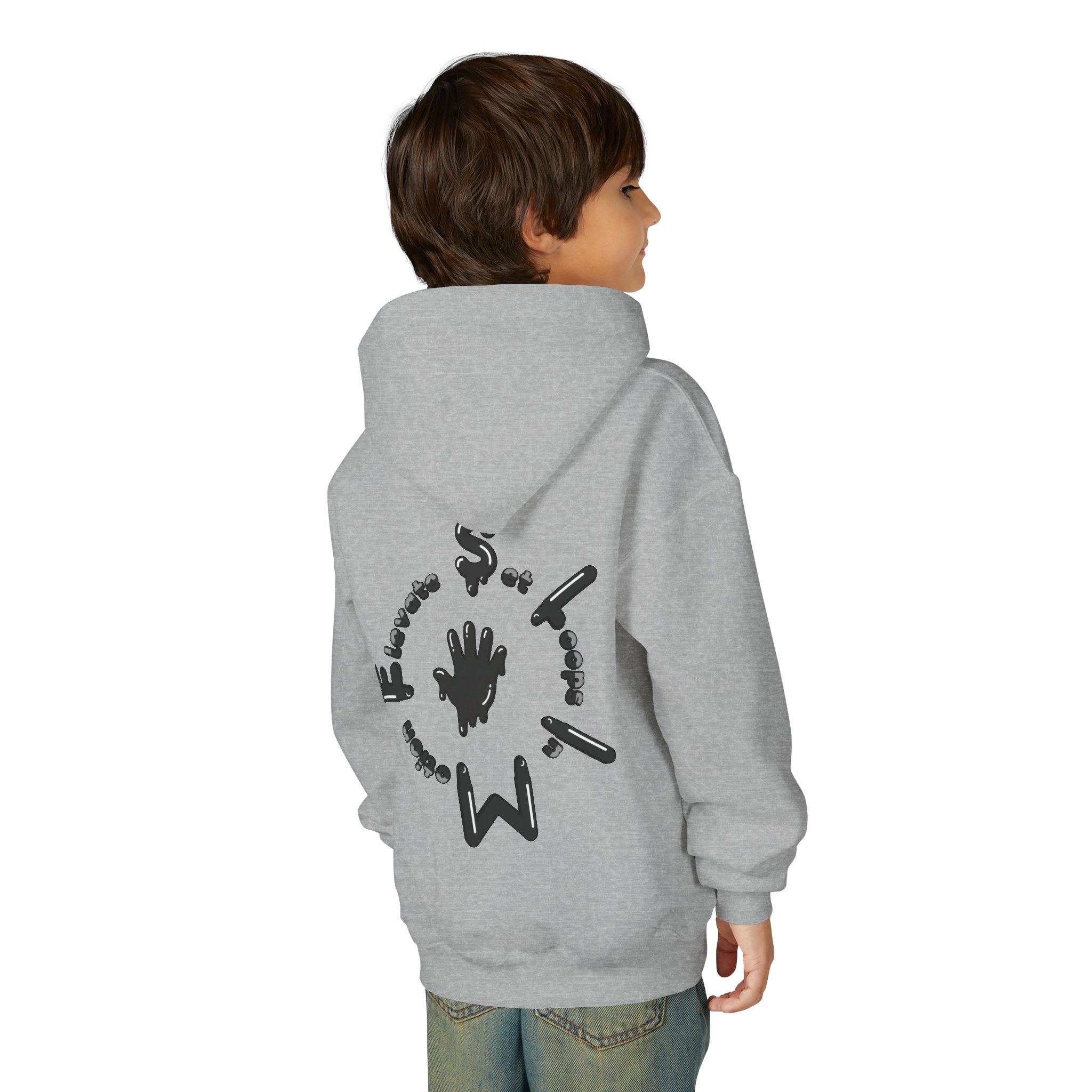 The Slime Shop Youth Hoodie — Royal Blue / Black Slime $