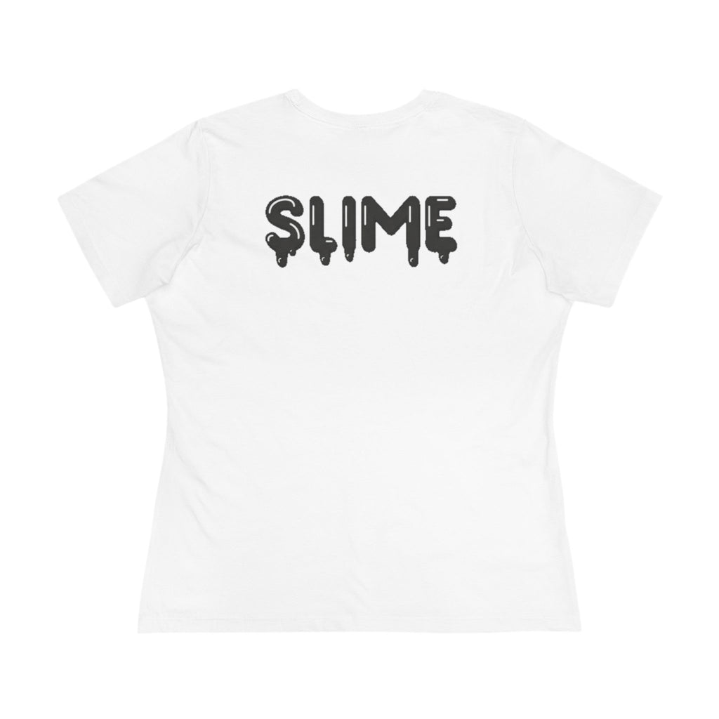 The Slime Shop Women's Tee — White / Black Slime In 5