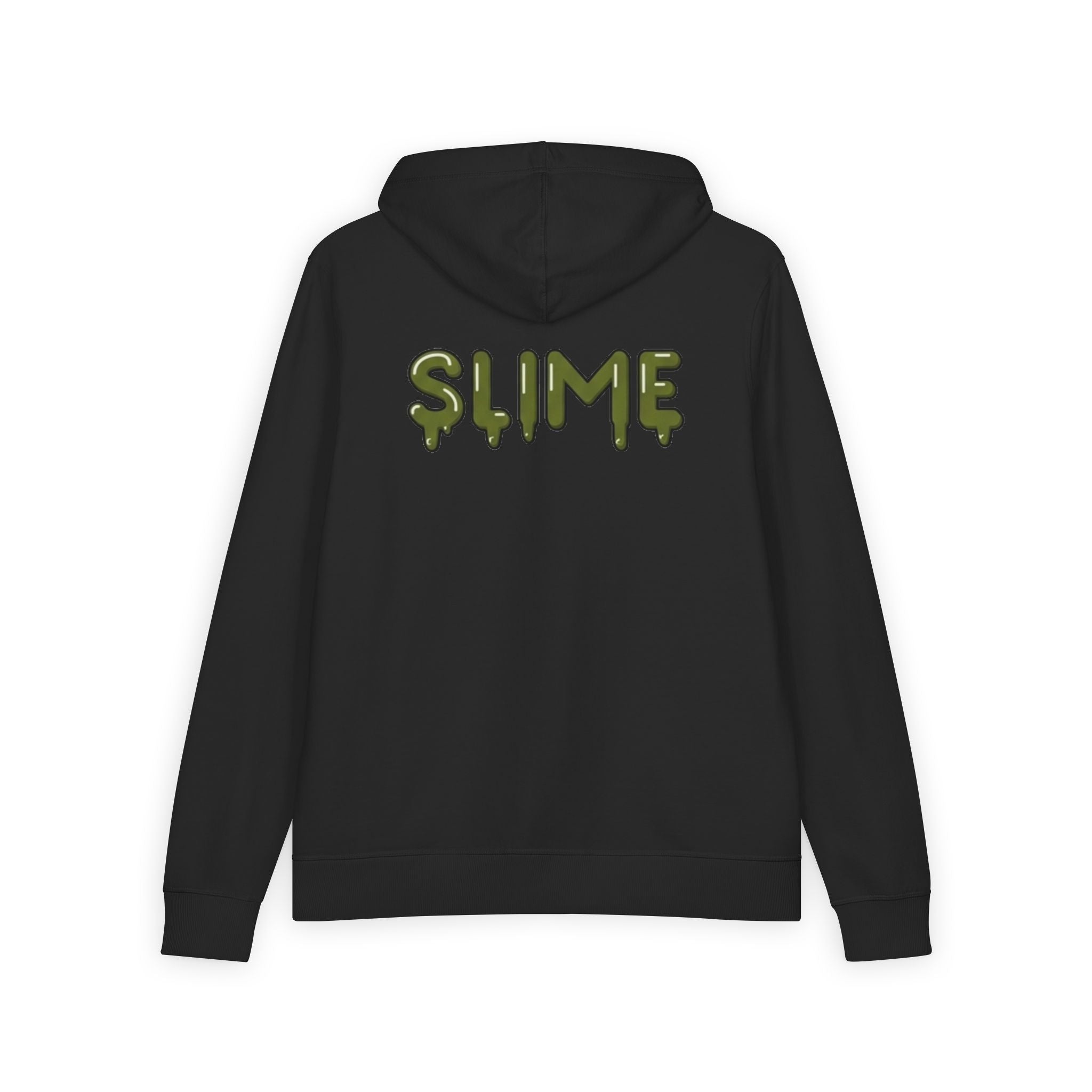 The Slime Shop Full-Zip Hoodie — Black / Olive Slime In 5