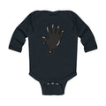 The Slime Shop Infant Long-Sleeve Bodysuit — Athletic Heather / Black Slime In 5