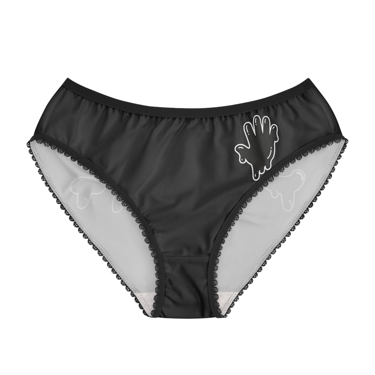 Women's Black Slime In 5 Briefs