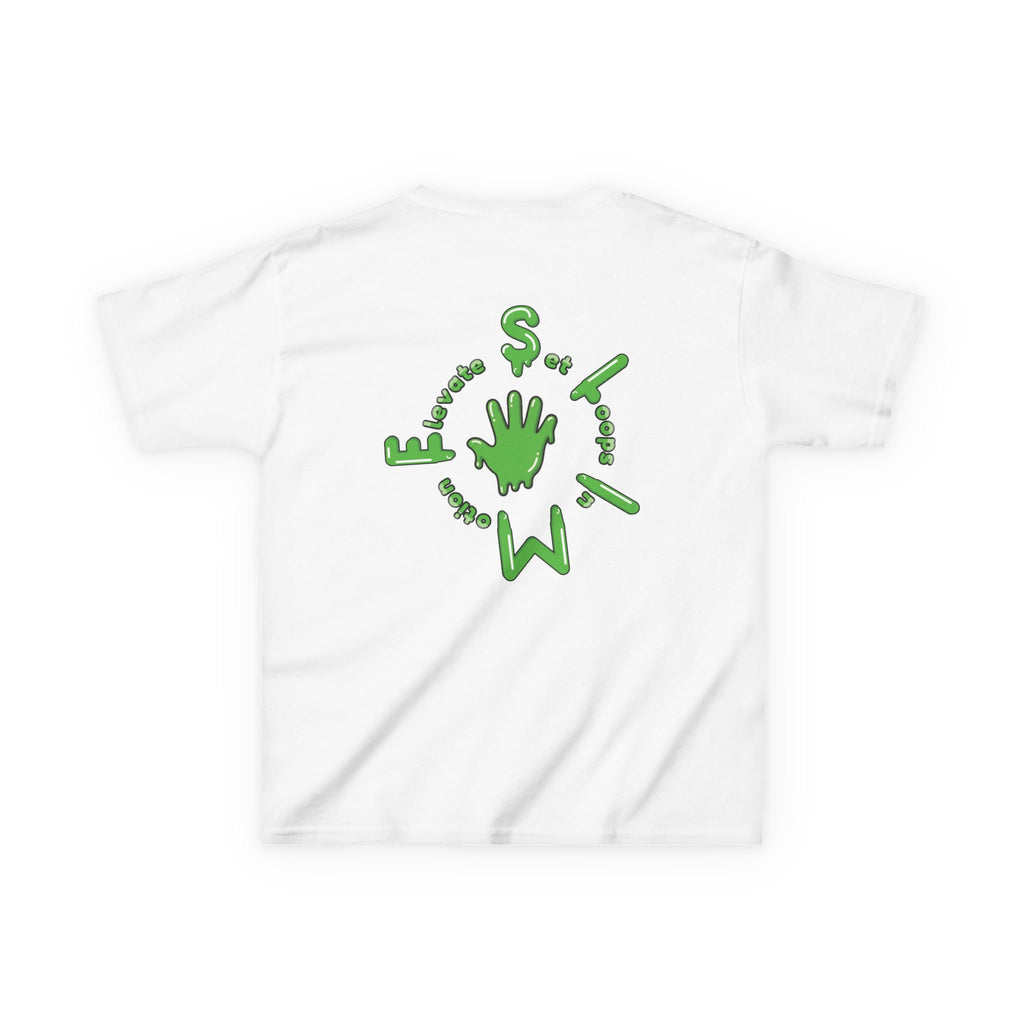 The Slime Shop Kids Tee — Royal Blue / Green Slime Sircle