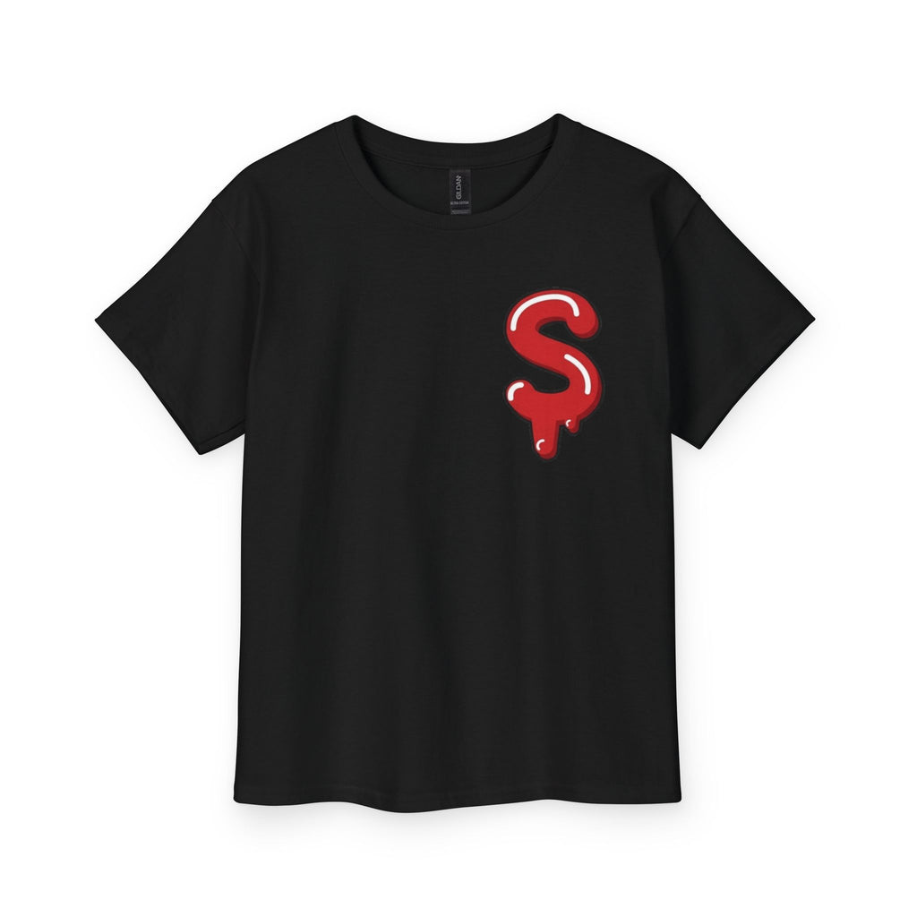 The Slime Shop Youth Tee — Navy / Red Slime Sircle