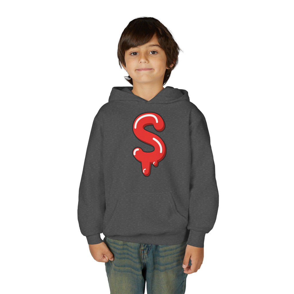 Red Slime Sircle Youth Heavy Blend Hooded Sweatshirt