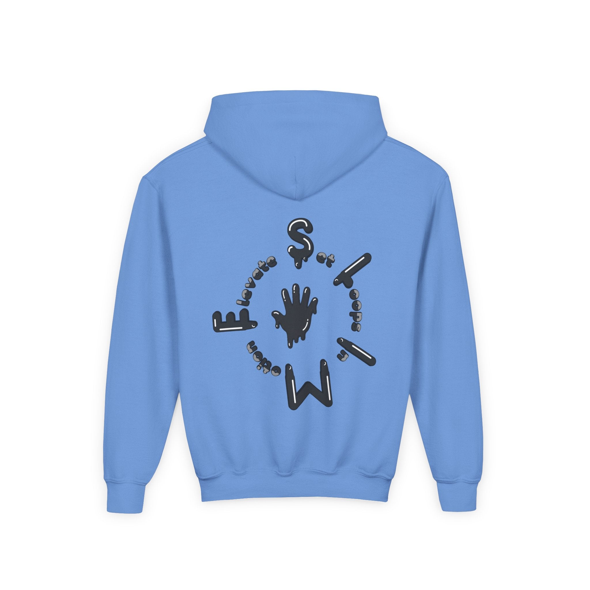 The Slime Shop Youth Hoodie — Royal Blue / Black Slime $