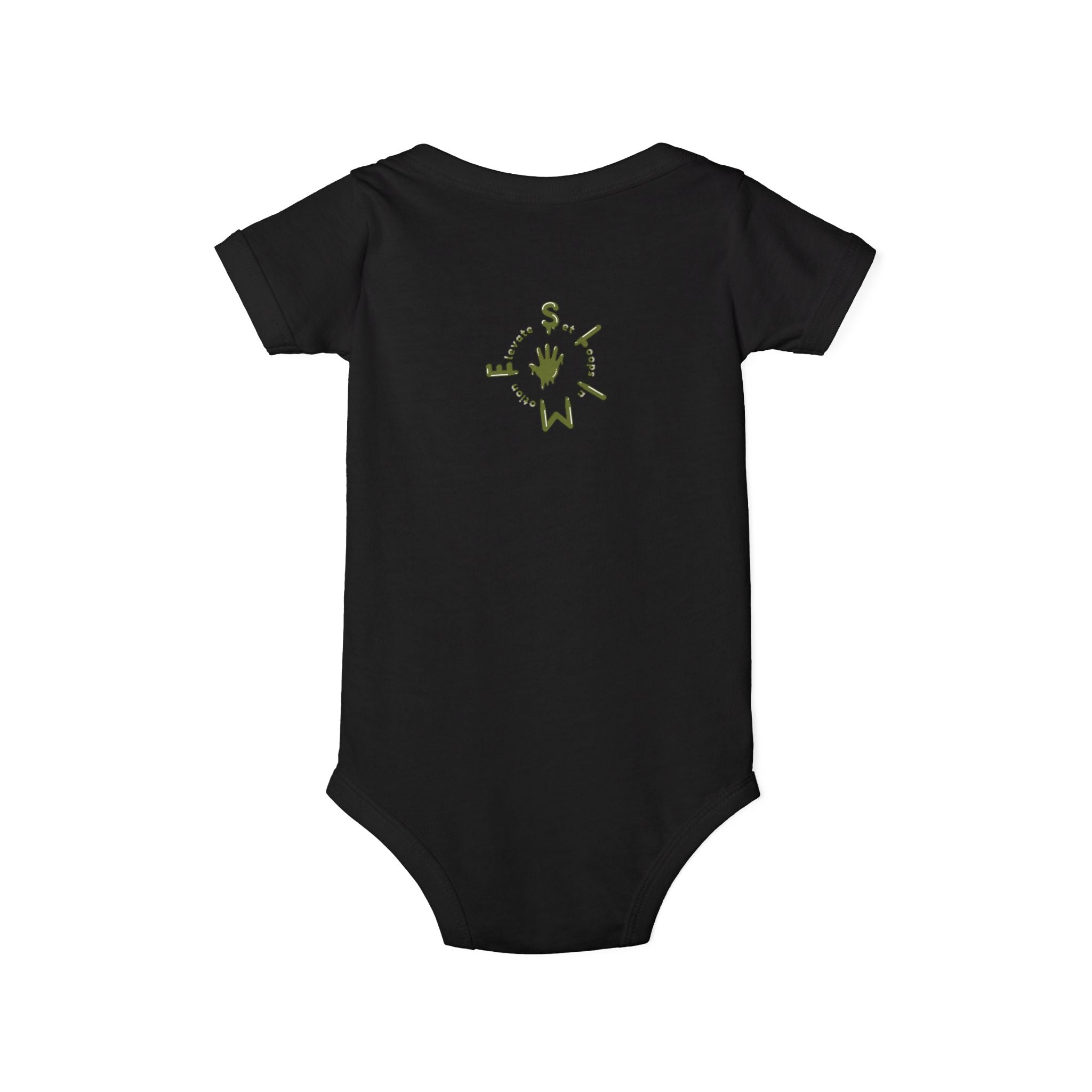 The Slime Shop Infant Jersey One Piece — Royal Blue / Military Green Slime Sircle