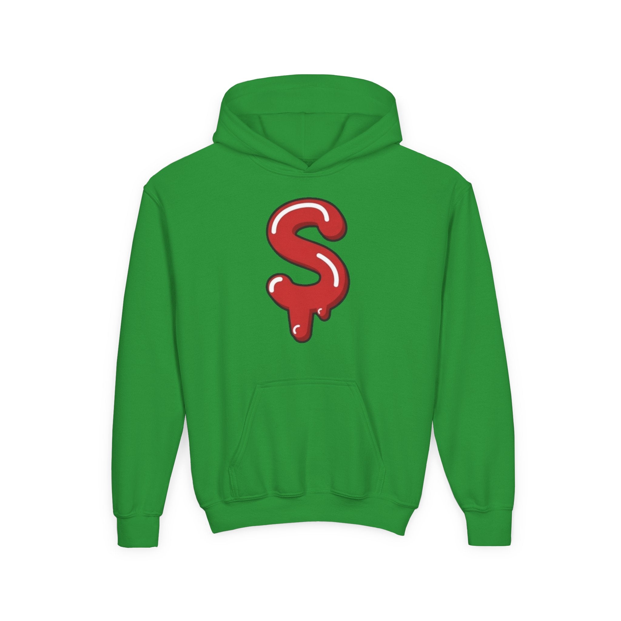The Slime Shop Youth Hoodie — Green / Red Slime $