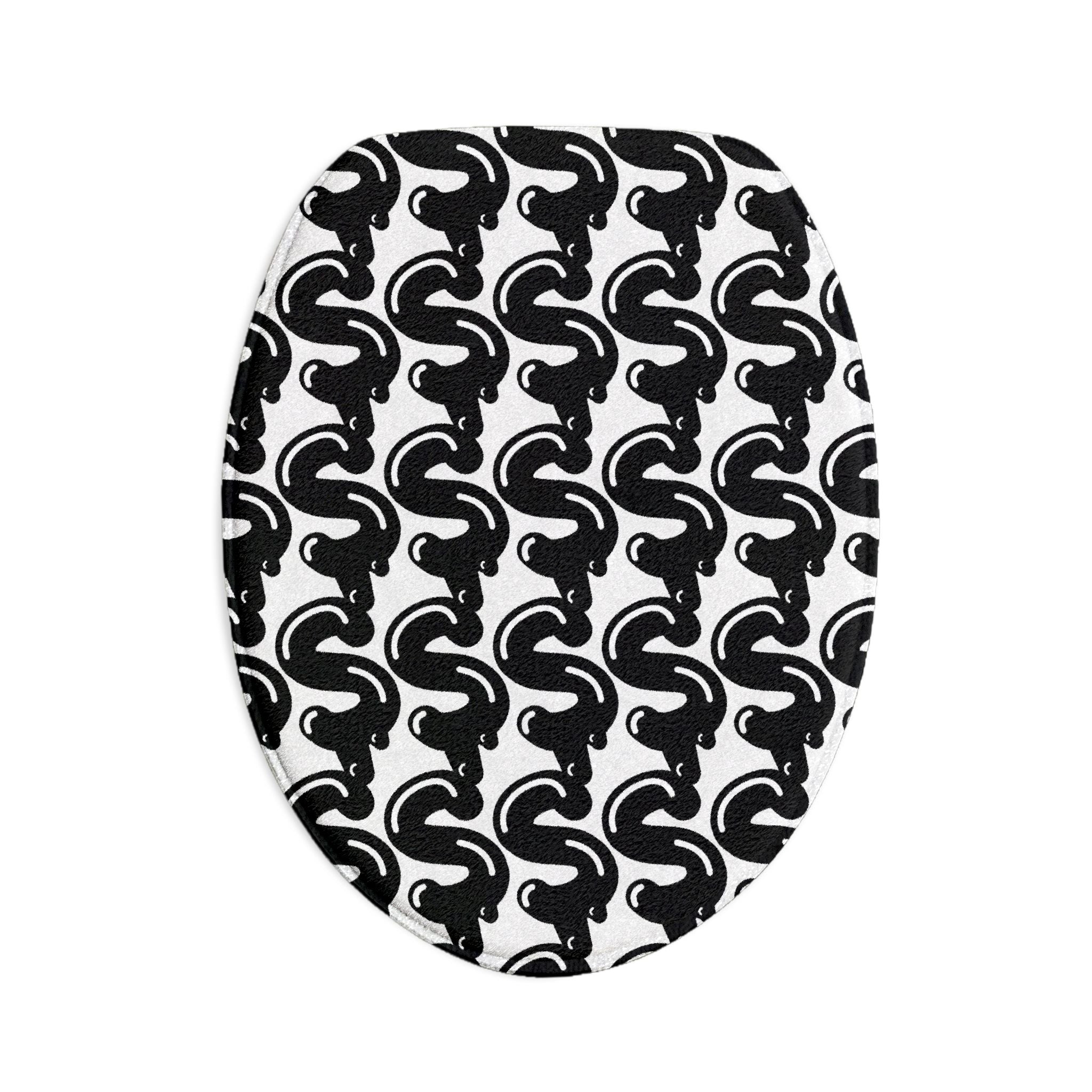 The Slime Shop Bath Mat — White / Black Slime $ (AOP)