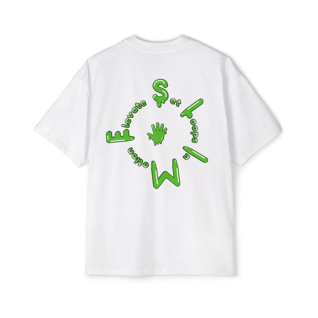 The Slime Shop Heavy Oversized Tee — Black / Green Slime Sircle