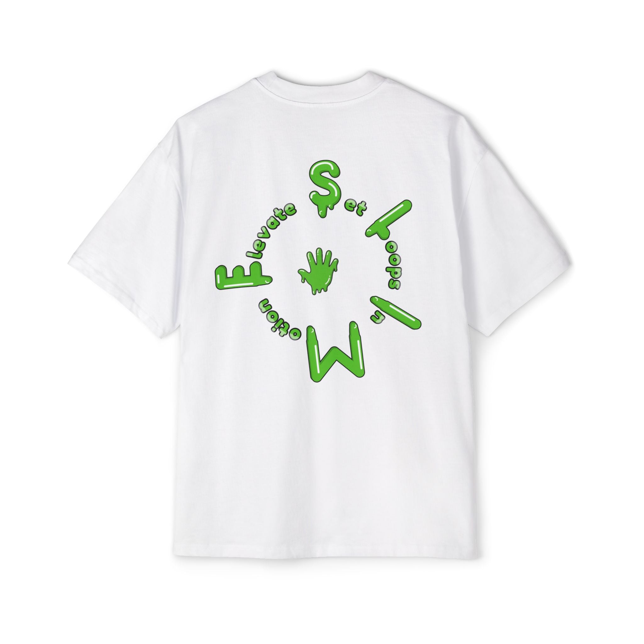 The Slime Shop Heavy Oversized Tee — Black / Green Slime Sircle