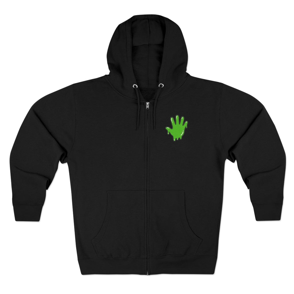 The Slime Shop Zip Hoodie — Heather / Green Slime In 5