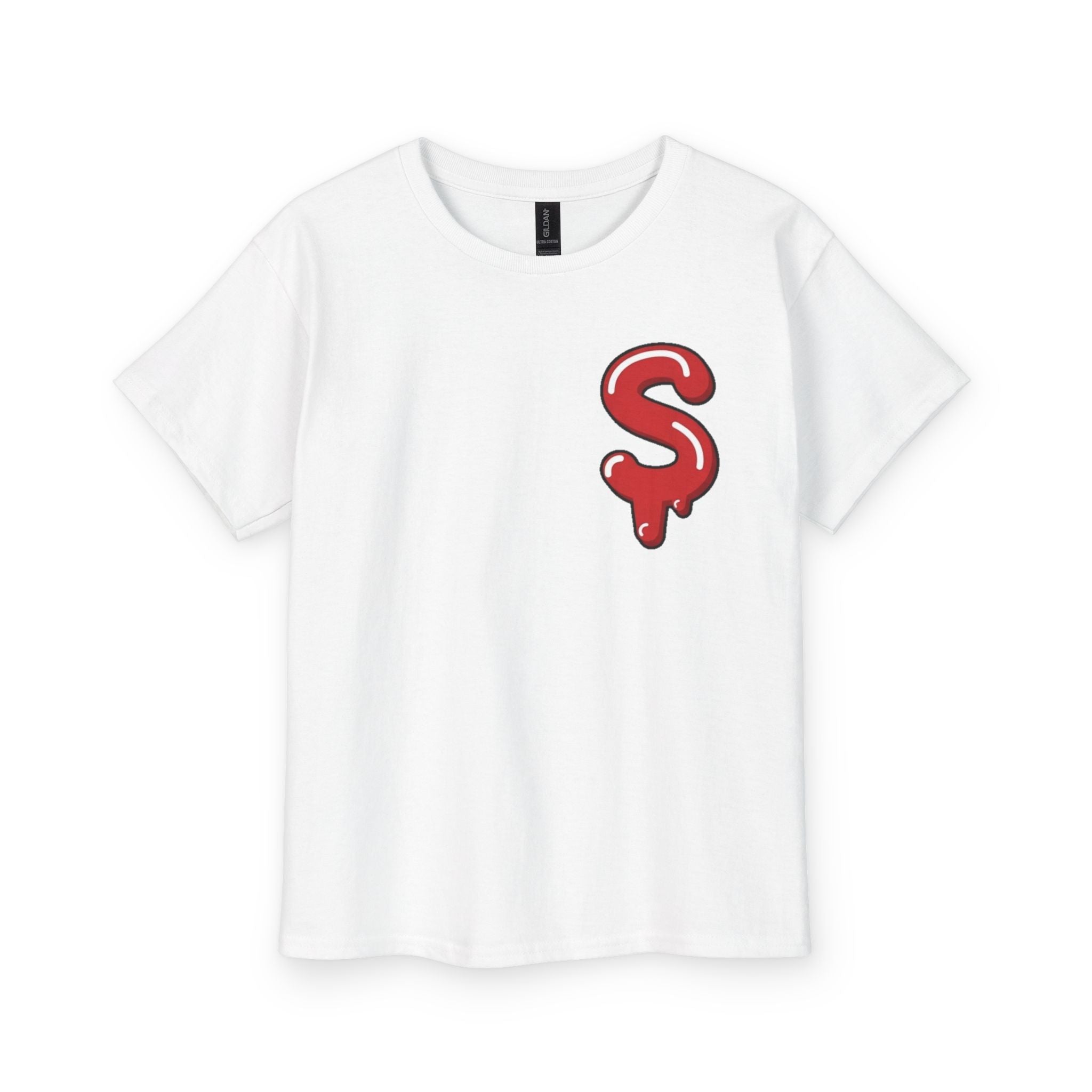 The Slime Shop Youth Tee — Navy / Red Slime Sircle